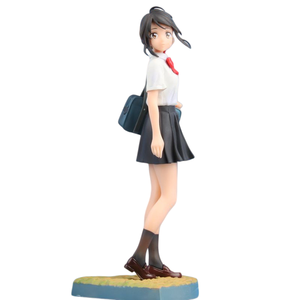 Set <span class=keywords><strong>de</strong></span> Figuras <span class=keywords><strong>de</strong></span> Pareja <span class=keywords><strong>de</strong></span> Anime Imprescindible <span class=keywords><strong>de</strong></span> Tachibana Taki y Miyamizu Mitsuha <span class=keywords><strong>de</strong></span> Your Name con Uniforme Escolar y Base <span class=keywords><strong>de</strong></span> Exhibición - Product Image 1