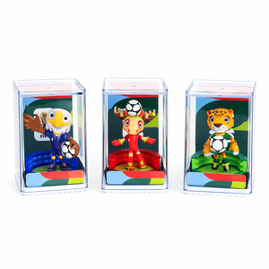 Lot de souvenirs officiels Coupe du Monde FIFA 2026, version directe usine, avec figurines Clutch, Zayu et Maple en ABS de 6 cm - Product Image 5