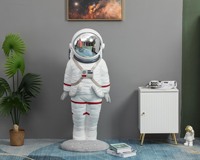 Support intérieur grandeur nature astronaute décoration maison Sculpture panthère résine artisanat grande statue