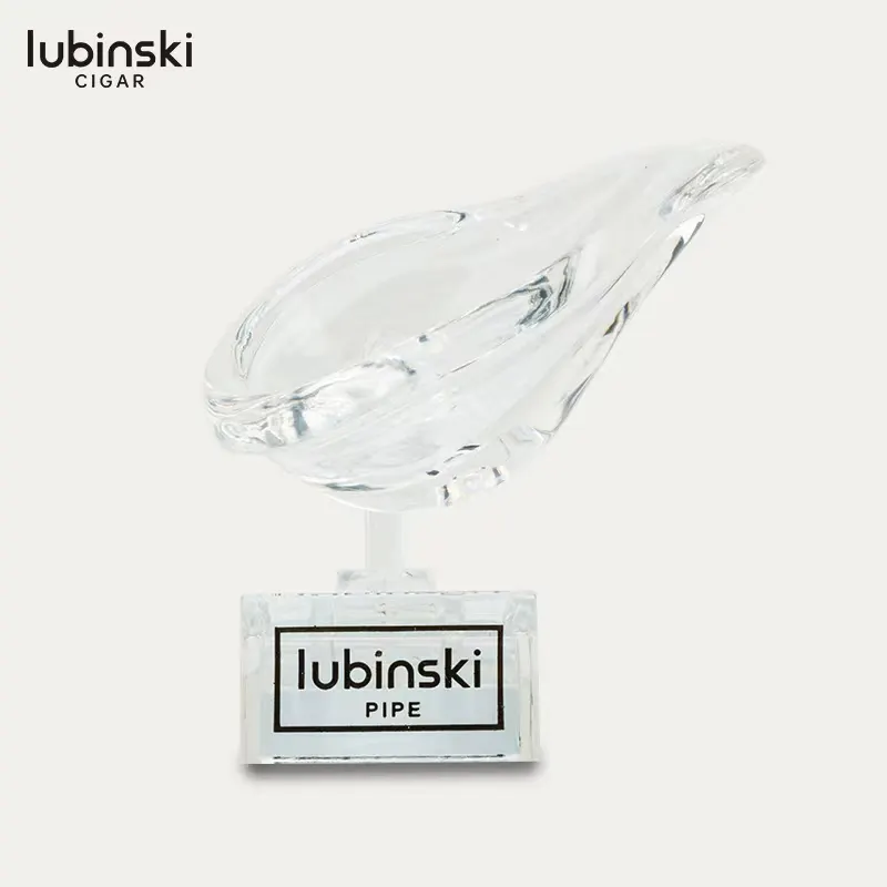 LUBINSKI Pipe Einzels itz Acryl transparenter Rahmen verstellbar Winkel Lubinsky tragbarer Rohr halter