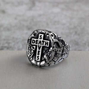 Anillo yunnique Retro de acero inoxidable para hombre, diseño de cruz, estilo Punk, joyería de regalo - Product Image 2