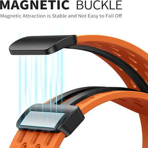 Cinghie sportive magnetiche regolabili in Silicone RYB per IWatch serie Ultra 9/8/7/SE/6/5/4/<span class=keywords><strong>3</strong></span>/<span class=keywords><strong>2</strong></span>/1 49mm 45mm 44mm 42mm 40mm - Product Image 4