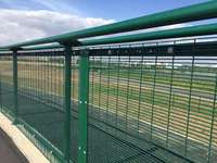 Valla de Seguridad Anti-Escalada 358 de Fácil Montaje, Paneles de Malla Soldada Galvanizada, Visión Clara, Anti-Robo, Uso Personalizable en Aeropuertos y Granjas