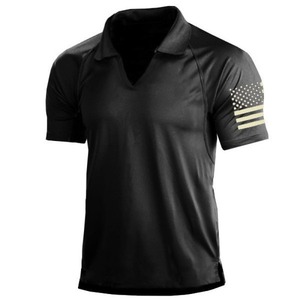 DF131 PL04 Polo de Moda con Bloques de Color y Estampado 3D, Camiseta de Manga Corta Informal de Verano, Venta al por Mayor, Azul Oscuro - Product Image 2