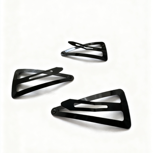 2025 New Black Geometric Hair Clips 3-8cm Assorted Sizes Non Slip No Crease <strong>Hairpins</strong> for Women Girls Daily Styling - Product Image 3