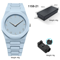 Montre à quartz à chiffres arabes, boîte cadeau de luxe, ultra-fine, grand cadran, montre à quartz en plastique, étanche, montre pour homme