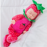 Juguete de Peluche para Dormir, Muñeca Bebé Reborn Realista, Muñeca de Tela con Sonido, Juguete de Peluche Suave para Niños, Compañero para la Hora de Dormir