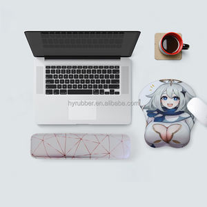 Cuscinetti per <span class=keywords><strong>computer</strong></span> <span class=keywords><strong>da</strong></span> <span class=keywords><strong>polso</strong></span> con tappetino per mouse 3D boobs con personalizzazione del supporto per il poggiapolsi all'ingrosso - Product Image 2