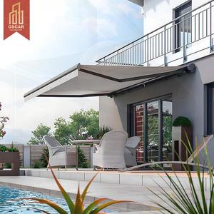 Auvent rétractable télécommandé, imperméable, résistant au vent, autoportant, pour jardin, balcon, terrasse extérieure, auvent cassette complet - Product Image 1