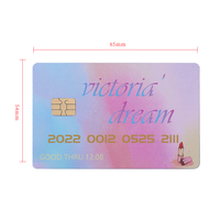 Carte de crédit en métal vierge en gros américain 0.8mm à bande magnétique fente pour puce gravure laser carte Express noire