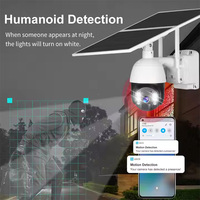 Wistino 3/4MP 20W Energía solar Cámara de seguridad al aire libre Baterías grandes 4G Wifi Farola con cámara solar al aire libre