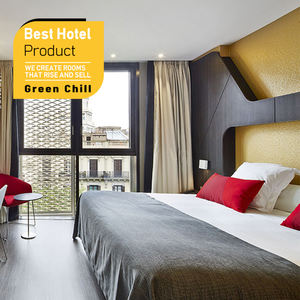 Ensemble de meubles de chambre d'hôtel sur mesure, design minimaliste et architectural, solution pour les espaces d'hôtels boutique haut de gamme - Product Image 1