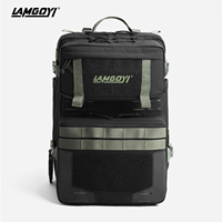 Sac à dos tactique Molle imperméable personnalisé pour ordinateur portable, unisexe, 35L, pour randonnée, sports de plein air
