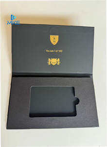 Sang trọng thẻ giấy từ vẻ đẹp bột bàn chải trắng logo và hộp đen tín dụng GIF kim loại bao bì thẻ kinh doanh - Product Image 6