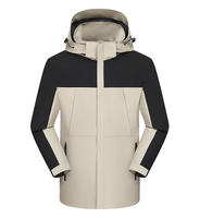 Veste coupe-vent unisexe YZ personnalisable avec logo, respirante, imperméable, à col montant zippé et capuche, idéale pour la randonnée et l'alpinisme