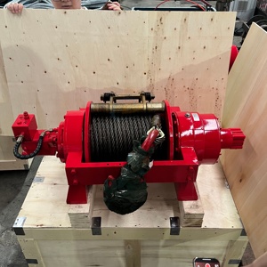 Winch Hidrolik Penarik Kabel Kawat Baja 10ton 20ton dengan Roller Fairlead/Penarik Kabel Kopling untuk Truk Derek Tugas Berat - Product Image 4