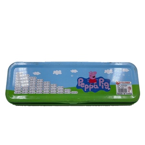 Boîte à crayons en métal personnalisée, boîte d'emballage rectangulaire carrée en métal, boîte en étain avec couvercle - Product Image 2