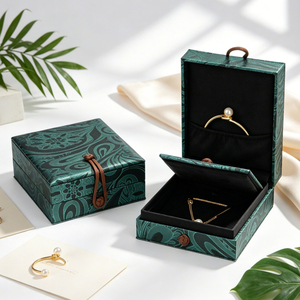 Ancient Style Silk Jewelry Box Jade Bangle <b>Necklace</b> <b>Ring</b> Gift Packaging Storage Box For Jadeite Gem Jewelry Shop - Product Image 3
