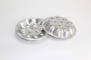 Plat rond jetable <span class=keywords><strong>en</strong></span> <span class=keywords><strong>aluminium</strong></span> de 300 ml pour <span class=keywords><strong>escargots</strong></span>, idéal pour la restauration, compatible four et plats à emporter - Product Image 4
