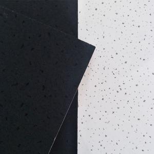 Plaques de plafond en fibre minérale classiques de couleur noire, résistantes à l'acoustique et à l'humidité, pour cinéma, musée, bureau, restaurant - Product Image 4