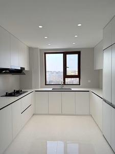 Muebles modernos para el hogar, gabinetes de cocina RTA, coctelera de madera maciza, acabado lacado, tablero de melamina, construcción de gabinetes de Tailandia - Product Image 3