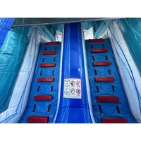 Parcours d'obstacles gonflable Tiki de 45 pieds, château gonflable avec toboggan aquatique pour enfants, parc aquatique