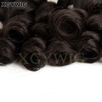 Extensions de tressage et de tissage en cheveux vierges brésiliens, couleur naturelle, teintables, bouclés lâches, en lots, prix usine, vente en gros