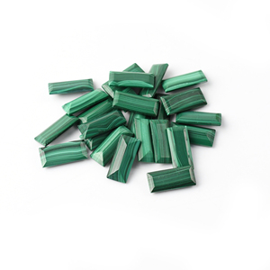 <span class=keywords><strong>Malachite</strong></span> naturale naturale rettangolare di alta qualità 3-20mm di <span class=keywords><strong>Malachite</strong></span> naturale con taglio sfaccettato - Product Image 2