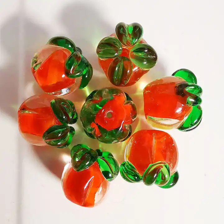 handmade fruit beads supplier crystal lampwork