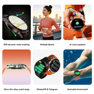 <span class=keywords><strong>Reloj</strong></span> <span class=keywords><strong>Inteligente</strong></span> Microwear Premium AI WATCH 6 con Pantalla HD de Visión Completa, <span class=keywords><strong>NFC</strong></span>, Asistente IA, Llamadas Bluetooth, 500 Esferas, Uso Diario para Hombres y Mujeres - Product Image 3