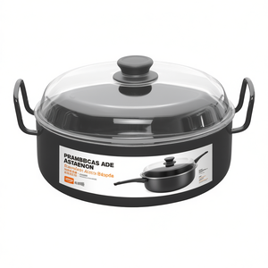 RIESS Grandma's Braising <b>Pan</b> With Glass Lid 24 Cm For Roasting And Braising - Product Image 2