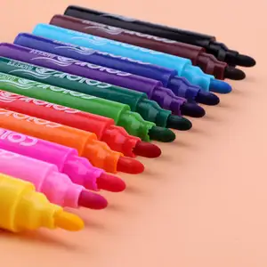 Wholesale Promotion 12 Colors Mini Marker Pen Multicolour Marker Pen Gift Set