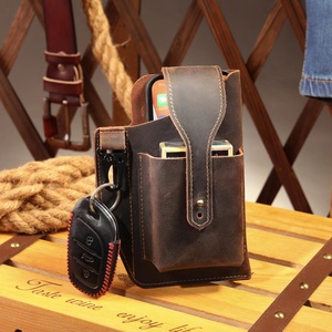 Túi đựng điện thoại di động bằng da, bao da điện thoại cho nam, bao đựng đa năng, bao da đựng điện thoại - Product Image 3