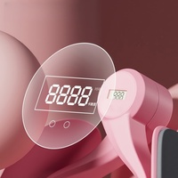 Muskeltrainer Yoga-Trainingsgerät Digitaler Zähler Beckenbodentrainer Mehrwinkel-Verstellbarer Hüftmuskel-Toner Beinschlankheitsgerät