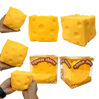 Jouet anti-stress en forme de fromage certifié CPC, rempli de farine, à rebond rapide, 11 cm, pour soulager le stress, expédié depuis l'entrepôt américain