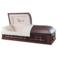 Venta Directa de Fábrica, Ataúdes de Madera de Lujo Ajustables, Ataúdes de Madera Americanos para Funerales