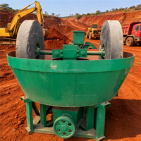 Moulin à tambour humide simple à double roue pour l'extraction minière, idéal pour l'or, le cuivre, l'argent, le plomb, le zinc, le fer – Petit investissement