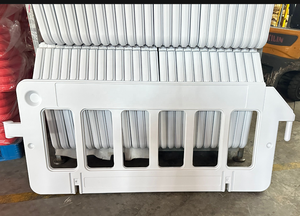 Circulation routière bloc de clôture temporaire barrière de sécurité barrière de circulation <span class=keywords><strong>barricade</strong></span> de trafic rouge barrières route en plastique livrée - Product Image 6