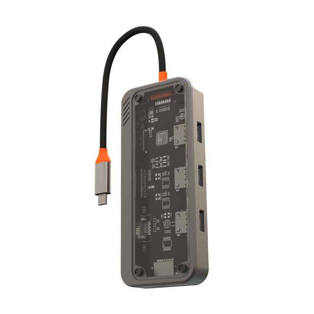 Usb c Hub 10 in 1 Type-C to PD  USB3.0 USB2.0*2 SD TF RJ45 VGA AUDIO3.5mm Audio