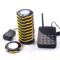 Système de téléavertisseur sans fil pour restaurant 10 buzzers longue portée 600 mètres Système d'appel étanche pour Food Truck Bar Cafe Shop