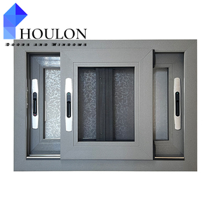 High Quality Double Glazed Aluminium Glass Mosquito <strong>Net</strong> 3 Tracks Sliding <strong>Window</strong> Aluminum <strong>Windows</strong> - Product Image 1