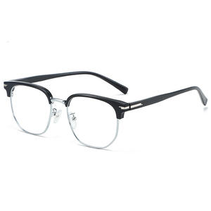 Nouvelles lunettes optiques anti-lumière bleue à demi-cercle, monture sourcil, unisexe, taille moyenne, verres PC, origine Taizhou 31135 - Product Image 4