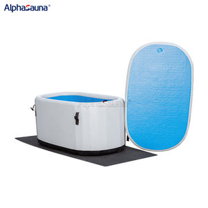 Baignoire froide gonflable portable Bain de glace plongeant <span class=keywords><strong>Piscine</strong></span> Point de chute Baignoire plongeante froide Blanc - Product Image 5