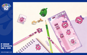 Kit di cancelleria per bambini Strange Us Monster include mini quaderno, 8 matite HB, temperamatite <span class=keywords><strong>e</strong></span> gomma |   Cercasi Agenti Esclusivi Globali - Product Image 4