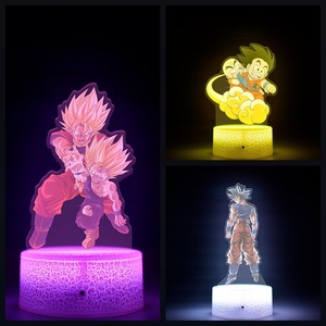 Điều khiển từ xa 16 màu Bóng Rồng <span class=keywords><strong>Goku</strong></span> 3D mô hình anime Halloween Led in màu nhỏ được chứng nhận - Product Image 5