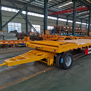Remorque à plateau tournant TONGYA / Remorque complète de 20 pieds avec construction en acier au carbone, charge utile de 60 tonnes <span class=keywords><strong>pour</strong></span> freins - Product Image 1