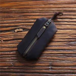 Vintage <span class=keywords><strong>Mad</strong></span> Horse Leder Schlüssel tasche Herren Top Layer Rindsleder Auto Key <span class=keywords><strong>Bag</strong></span> Damen Leder Geldbörse - Product Image 3