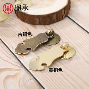 Poignée de tiroir Dingcheng à trou unique, couleur bronze antique, pour boîte à bijoux, anneau de tirage pour porte de placard - Product Image 1