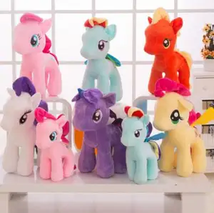 2022 Grosir Kualitas Tinggi Perlengkapan Pesta Indah Boneka Mainan Unicorn Mewah Kuda Kecil Boneka Mainan Anak-anak