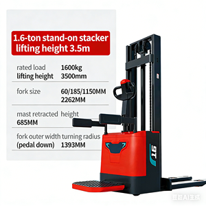 מלגזה חשמלית HELI יעילה במיוחד חדשה במשקל 1.6 טון, גובה הרמה 3.5 מטר 4 מטר, מלגזת משטחים חשמלית 1600 ק\\\"ג למחסן - Product Image 4